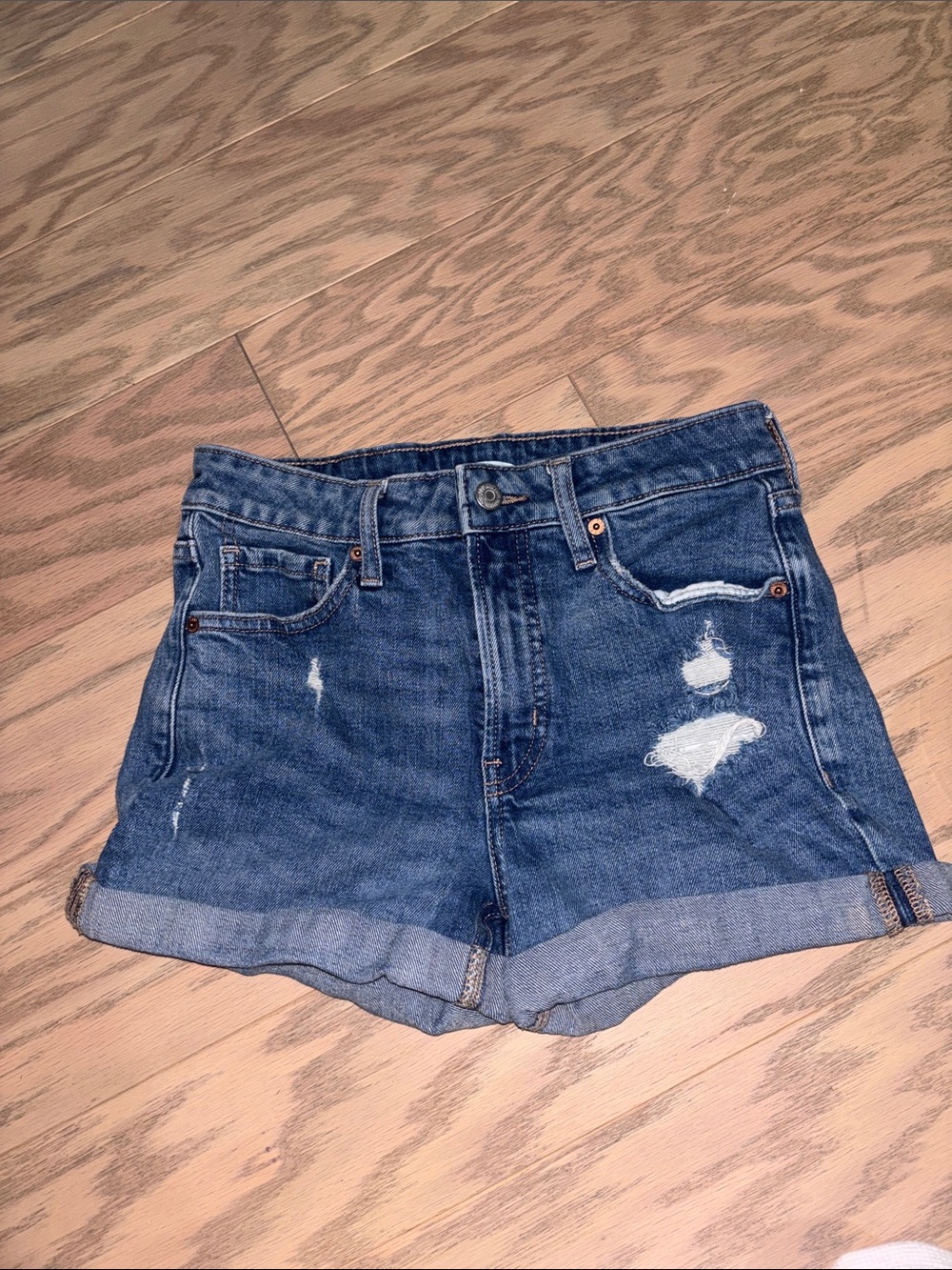 Old navy High-Rise short Distressed Denim Shorts - Blue